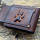 Men's leather wallet 'Wolf's paw' # 32. Wallets. MILANO. My Livemaster. Фото №6