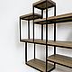 Полка из массива дуба "Geometrisk". Полки. Мебель на заказ U.LOFT. Ярмарка Мастеров.  Фото №4