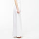 White summer skirt made of 100% linen. Skirts. etnoart. My Livemaster. Фото №4
