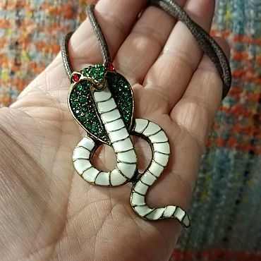 Винтаж ручной работы. Ярмарка Мастеров - ручная работа Винтаж: Подвеска Кобра. Handmade.