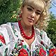  вышиванка"МАКИ. ФИАЛКИ"ручная работа, Блузки, Северодонецк,  Фото №1