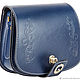 Handmade leather bag 'Juliet' (blue). Classic Bag. Russian leather Guild. My Livemaster. Фото №5