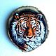 Tiger. Painting on wood, Pictures, St. Petersburg,  Фото №1