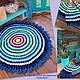 Carpet rainbow rug round crochet. Carpets. Dobroe rukodelie. Online shopping on My Livemaster.  Фото №2