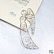 Bookmark 'angel' - Bookmark for a book, diary-a Gift to the book lover, Bookmark, Zvenigorod,  Фото №1
