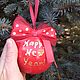 Елочные шары "Hi, Mickey". Елочные игрушки. Елена Крылова (domsolntza). Интернет-магазин Ярмарка Мастеров.  Фото №2
