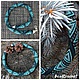 Жгут из японского бисера "Глубокое синее море..". Колье. BeadCrochet. Ярмарка Мастеров.  Фото №4