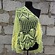 Order Shawl Yellow Crocheted Openwork Cape. Yuliya Chernova. Livemaster. . Capes Фото №3