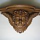 Carved wall console shelf angel oak, Sculpture, Chelyabinsk,  Фото №1