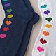 RussianSocks Вязаные носки с сердечками тёмно-синие любимому парню. Носки. RussianSocks ВЯЗАНЫЕ НОСКИ ВАРЕЖКИ. Ярмарка Мастеров.  Фото №7
