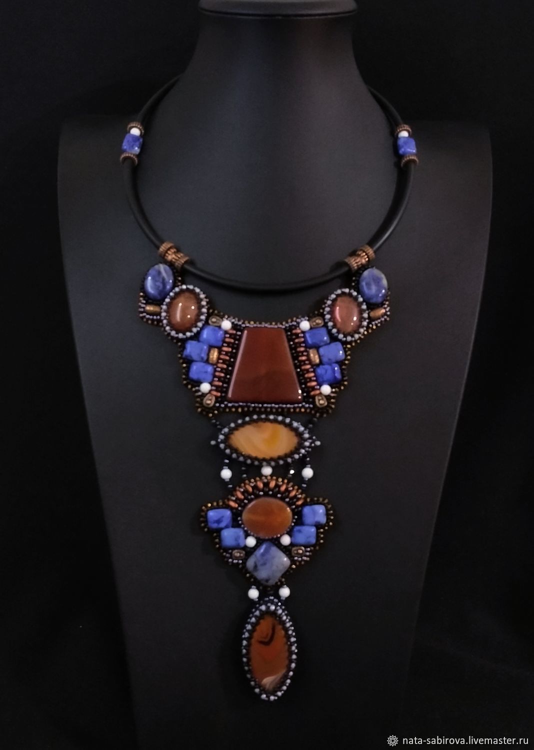 Necklace 'Evening streets of Italy', Necklace, Mozhga,  Фото №1