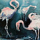 Flamingo oil painting. Pictures. Viktorianka. Online shopping on My Livemaster.  Фото №2