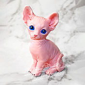 Косметика ручной работы handmade. Livemaster - original item Handmade Sphinx cat soap as a gift pink. Handmade.