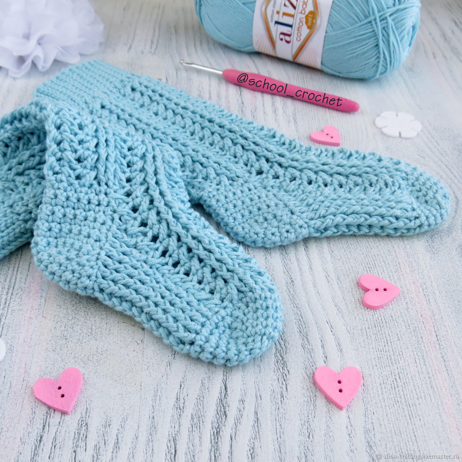 Photo and video master class knitting crocheted shoes Photo and video master class knitting crocheted shoes
