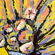 Сочная абстракция на желтом - натюрморт, акрил, квадрат 50 см. Картины. Lasingla. Ярмарка Мастеров.  Фото №5