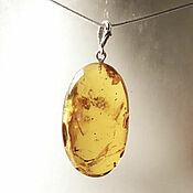 Украшения handmade. Livemaster - original item Large pendant made of natural Baltic amber (450). Handmade.