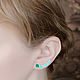 Climber EARRINGS with Malachite and Turquoise. Silver earrings. Climber earrings. ARIEL - MOSAIC. My Livemaster. Фото №5