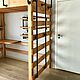Order Loft bed for a teenager with shelves and a Loft-style table. uloft. Livemaster. . Bed Фото №3