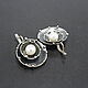 Pearl Earrings 925 Silver ALS0067. Earrings. Sunny Silver. My Livemaster. Фото №5