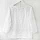White linen blouse oversize. Blouses. etnoart. My Livemaster. Фото №5