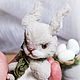 Easter Bunny. Коллекционный зайчик тедди. Тедди Зверята. Маленькое Чудо. Ярмарка Мастеров.  Фото №8