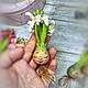   Весенний Гиацинт в горшочке. Интерьерная кукла. Аленины куклы (Alenaartdolls). Интернет-магазин Ярмарка Мастеров.  Фото №2