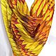 Batik shawl 'Golden bird'. Shawls1. OlgaPastukhovaArt. My Livemaster. Фото №4