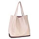 Сумка Шоппер кожаная розовая Тоут на плечо Пакет. Сумка-тоут. Bags by Katerina Klestova (kklestova). Интернет-магазин Ярмарка Мастеров.  Фото №2