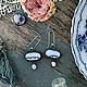 Серьги из осколков. Серьги классические. Светлана Полунина. Интернет-магазин Ярмарка Мастеров.  Фото №2