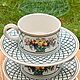 Три чайные пары «Basket » от мануфактурыVilleroy Boch. Германия. Чайные пары. Vintage_shop. Интернет-магазин Ярмарка Мастеров.  Фото №2