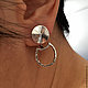 Double earrings Circus - transformers-Silver clove, Stud earrings, Almaty,  Фото №1