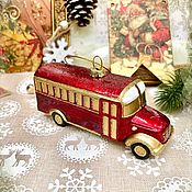 Сувениры и подарки handmade. Livemaster - original item Christmas decorations: English bus. Handmade.