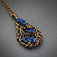 Ажурный кулон в технике Wire Wrapped. Подвеска. Ирина. Цветочные аксессуары.. Ярмарка Мастеров.  Фото №4