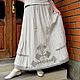 Order Boho linen long skirt with embroidery Posadskaya. CreativChik by Anna Krapivina (Creativchik). Livemaster. . Skirts Фото №3