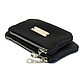 Leather Wallet double Black Clutch organizer Pencil case Cosmetic Bag, Wallets, Moscow,  Фото №1