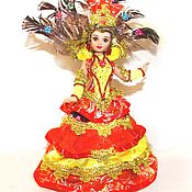 Bashkir folk beauty - porcelain doll