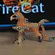 Заказать Фигурка грифон из бисера. Fire-cat-1. Ярмарка Мастеров. . Мини фигурки и статуэтки Фото №3