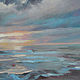 Painting 'Turquoise Sea' oil on canvas 50h70 cm. Pictures. Kartiny Vestnikovoj Ekateriny. Ярмарка Мастеров.  Фото №6