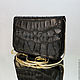 Handbag made of CROC-SAVOIE. Classic Bag. Exotic Workshop Python Fashion. Online shopping on My Livemaster.  Фото №2