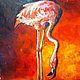 Oil painting - Flamingo, Pictures, St. Petersburg,  Фото №1