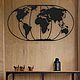 Карта мира на стену Глобус. Карты мира. SWD: часы|карты мира|панно на стену. Интернет-магазин Ярмарка Мастеров.  Фото №2