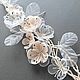 Boda Vals Ivory Pulsera con flores hechas a mano, Bracelets, St. Petersburg,  Фото №1