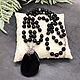 Mesmerizing necklace with a Natural black agate pendant. Necklace. naturalkavni. My Livemaster. Фото №5
