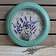 'Blue lavender No. 3' wall Clock, Provence, country, Watch, St. Petersburg,  Фото №1