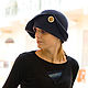 Favorite hat 'asphalt'. Hats1. EDIS | дизайнерские шляпы Наталии Эдис. My Livemaster. Фото №6
