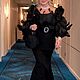 Котельное платье с изысканной декорацией из пера. Платья. Dress2Impress (elenarhamore). Интернет-магазин Ярмарка Мастеров.  Фото №2