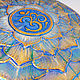 Mandala of harmony with Om sign, on handmade canvas. Pictures. veronika-suvorova-art. My Livemaster. Фото №4
