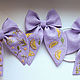Lilac bow - embroidery 'Twigs, flowers'. Hairpins. annetka-ann (annetka-ann). My Livemaster. Фото №6