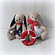 Зайчата LoveStory. Мягкие игрушки. IGRISHA toys Ирина Григорьева. Ярмарка Мастеров.  Фото №6