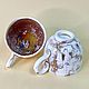  Coffee for two, 200 ml. Mugs and cups. Tvorcheskaya masterskaya Veselyj farfor. My Livemaster. Фото №4